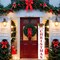 Christmas Porch Sign Merry Christmas Hanging Decor 42'' Rustic Vertical Welcome Wooden Sign(Merry Christmas)42"L x 8.07"W